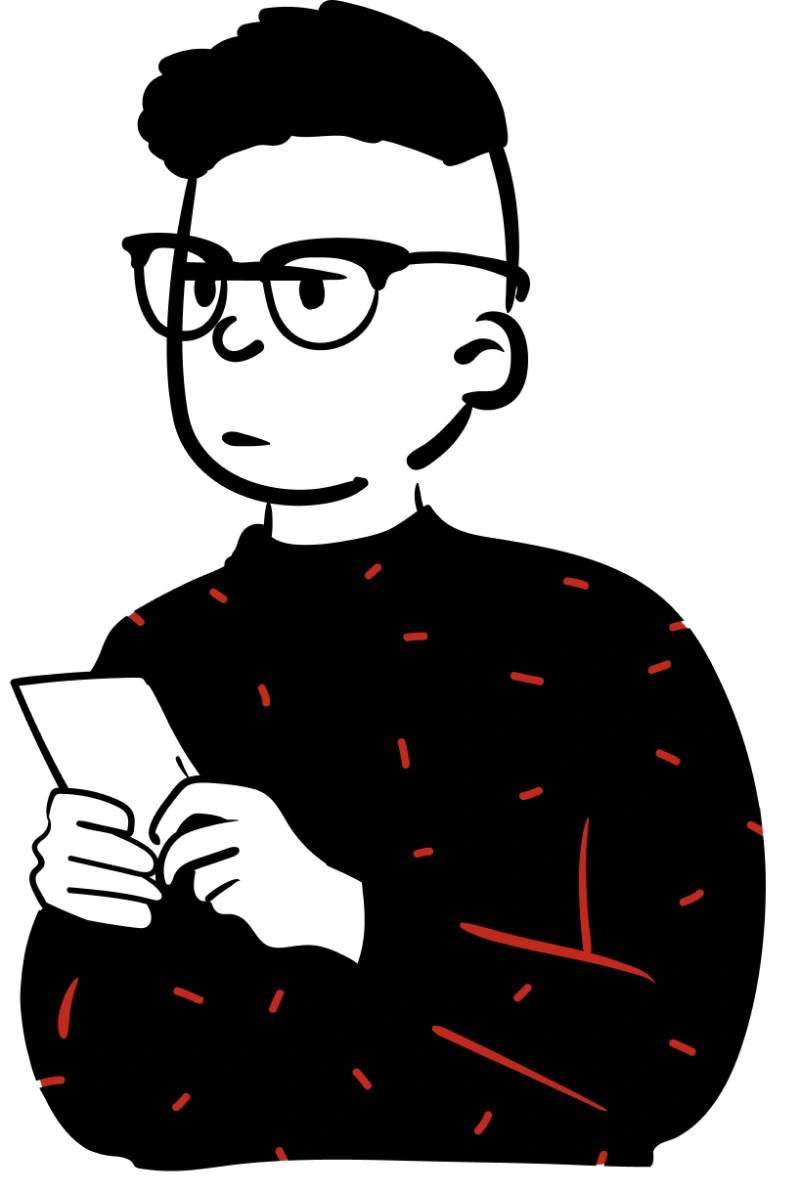 Man taking notes